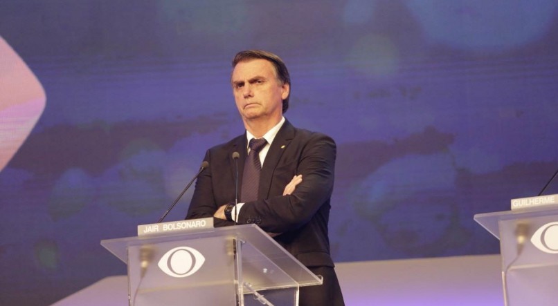 Bolsonaro no debate da Band nas eleições de 2018