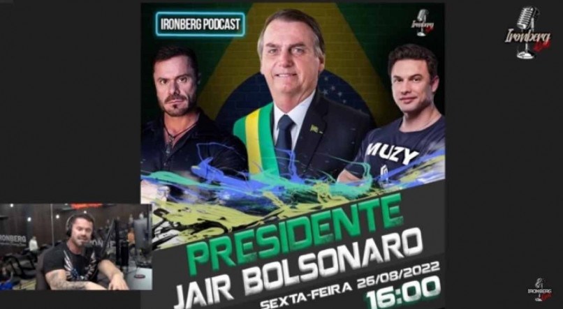 Cariani e Muzy entrevistam Bolsonaro em podcast
