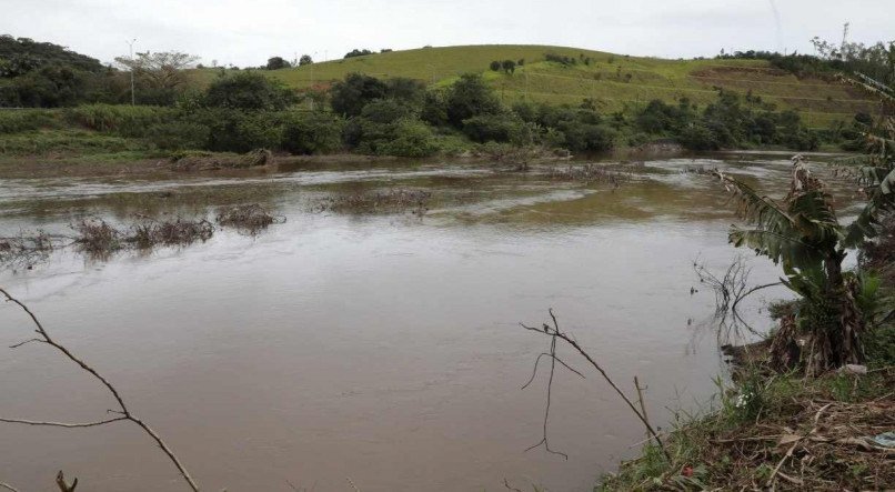 Rio Una, na altura do munic&iacute;pio de Palmares, na Zona da Mata Sul 