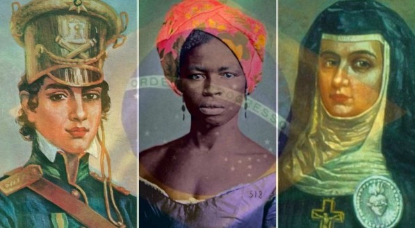 Maria Quitéria, Maria Felipa e Joana Angélica foram mulheres importantes para a Independência do Brasil.