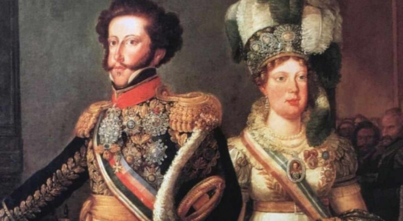 Dom Pedro I e imperatriz Leopoldina