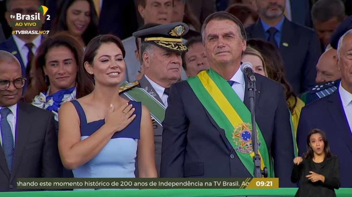 Bolsonaro e Michelle Bolsonaro passaram por rumores de crise