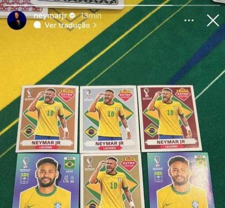 Foto: Neymar tem figurinha especial no pacote Legends - Purepeople