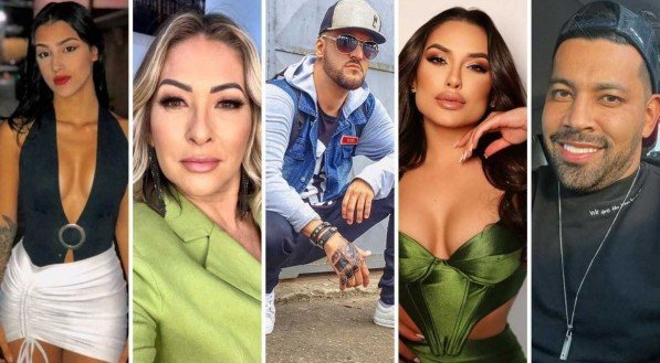 Bia Miranda, Claudia Baronesa, Mc Créu, Suzi Sassaki e André Santos são os participantes do Paiol da Fazenda 14
