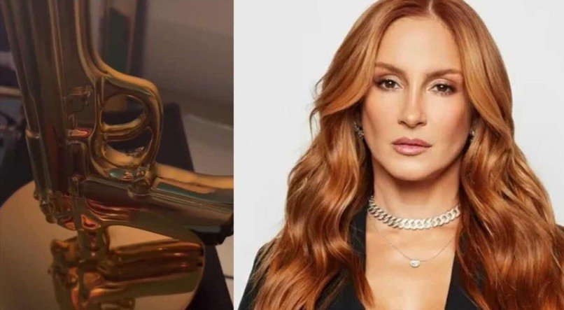REDES SOCIAIS Claudia Leitte publicou Story que mostra abajur em formato de arma