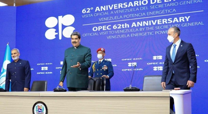 Nicolás Maduro defendeu um "preço justo, equilibrado e já assimilado" de US$ 100 o barril de petróleo 