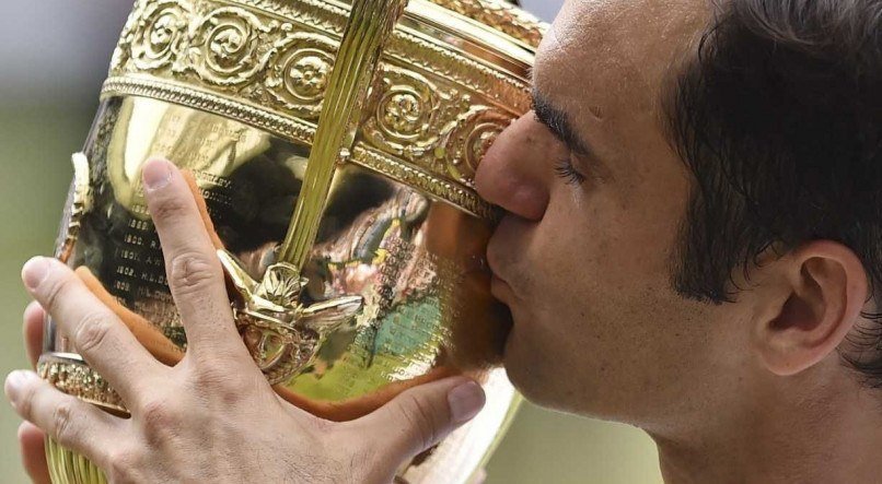 Roger Federer tem 20 títulos de Grand Slam