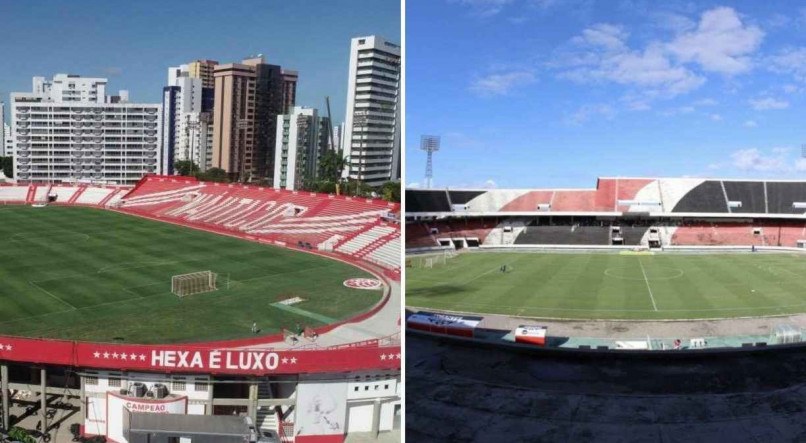 Estádios do Santa Cruz e Náutico estão em leilão até o dia 22 de setembro.