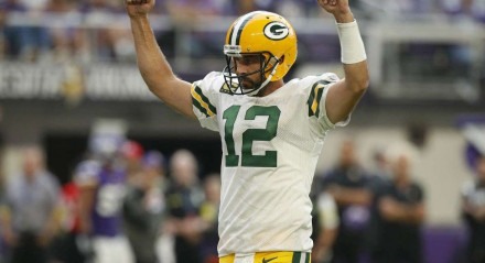 Aaron Rodgers, quarterback do Green Bay Packers da NFL.