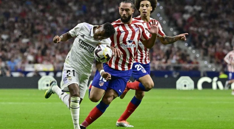 Rodrygo marcou o primeiro gol da vitória do Real Madrid sobre o Atlético