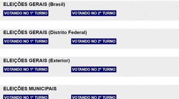 TSE disponibiliza no seu site o simulador de votação TSE / divulgação
