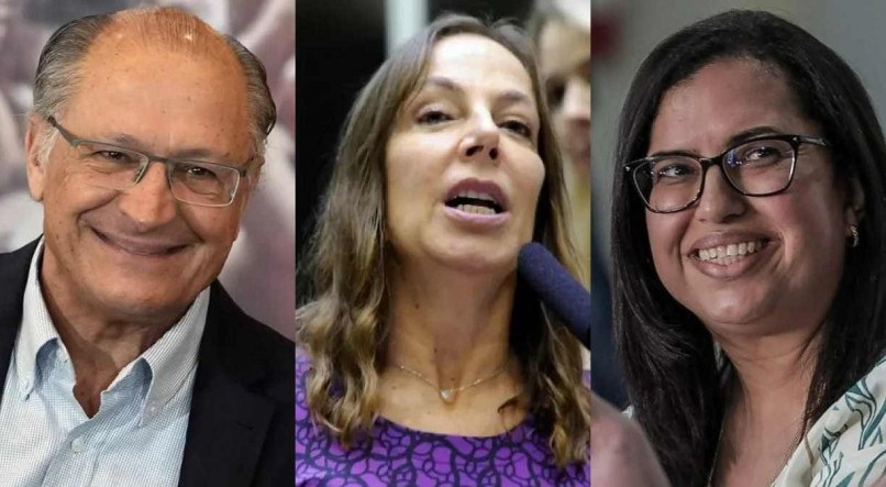 Geraldo Alckmin (PSB), Mara Gabrilli (PSDB) e Ana Paula Matos (PDT)