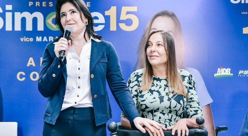 UNIÃO Com sua vice Mara Gabrilli, Simone Tebet busca a presidência