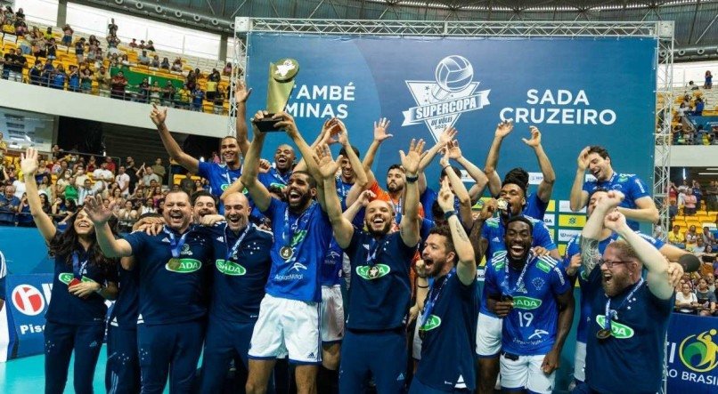 O Sada/Cruzeiro venceu a SuperCopa de vôlei em cima do Itambé/Minas 