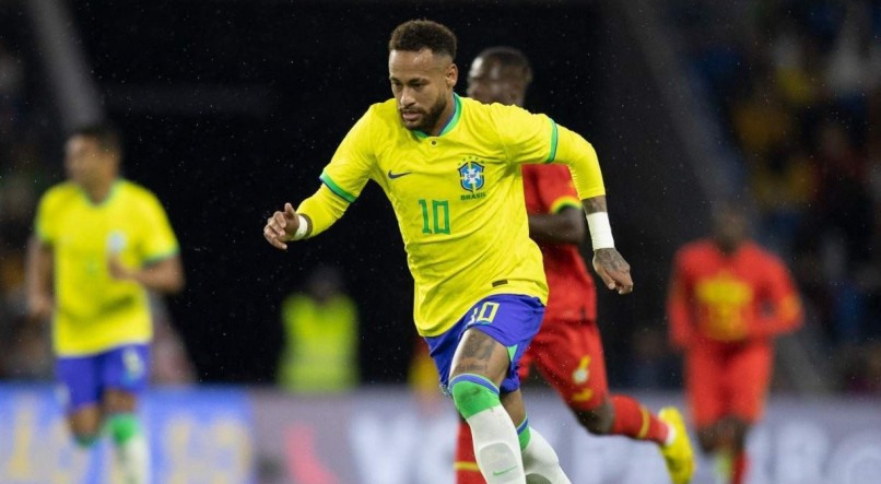 Neymar na sele&ccedil;&atilde;o brasileira.