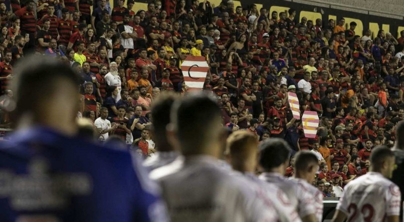 Lance da partida entre Sport x Náutico no Estádio da Ilha do Retiro, partida válido pela Série B de 2022.
