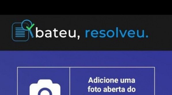 Aplicativo Bateu, resolveu, criado para ajudar condutores que se envolvem em colis&otilde;es de tr&acirc;nsito