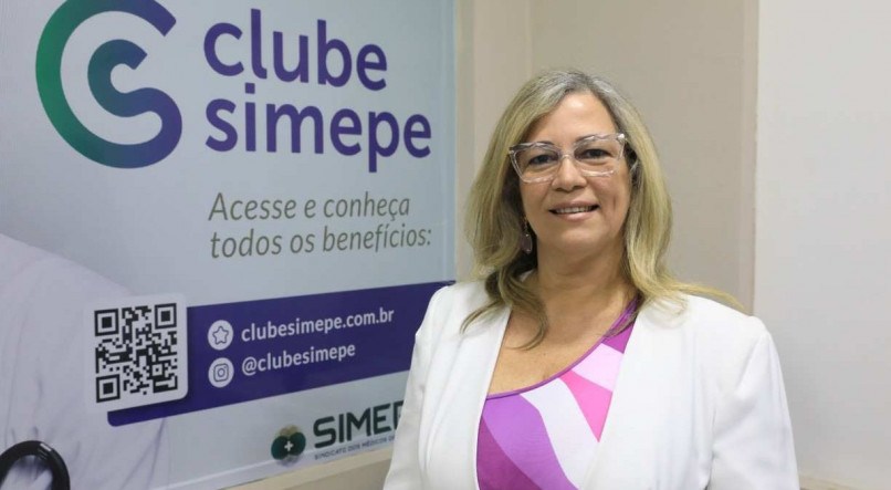 Dra. Cl&aacute;udia Beatriz Andrade era presidente do Simepe em 2019, ano em que o Clube Simepe foi lan&ccedil;ado.