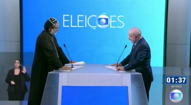Padre Kelmon e Lula discutiram no debate da Globo