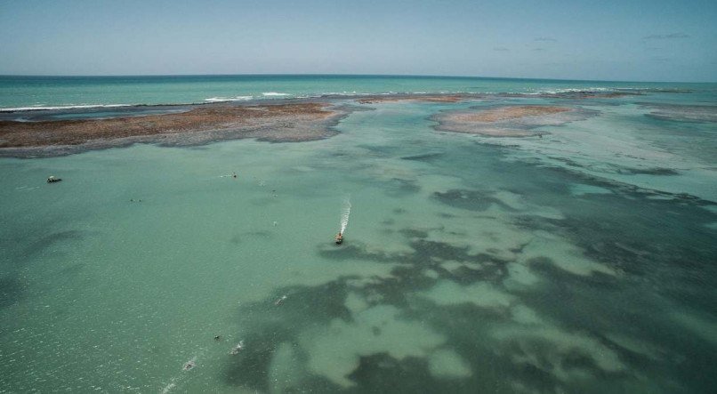 A Praia do Marceneiro em Passo do Camaragibe também conta com piscinas naturais