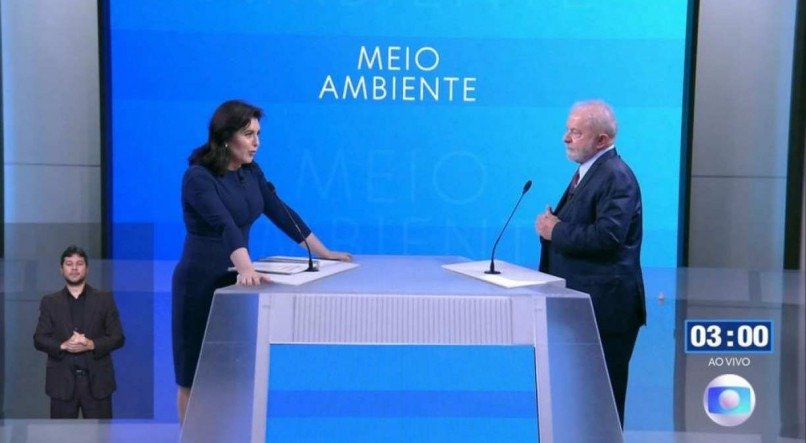 Questionada pelo petista sobre propostas ambientais, Tebet cutucou Bolsonaro