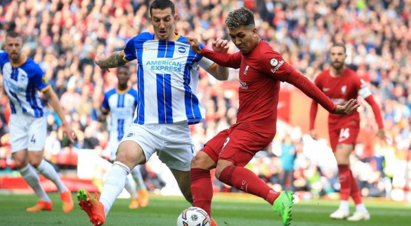 Brighton e Liverpool duelam em jogo da Premier League