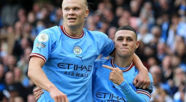 Haaland &eacute; a estrela do Manchester City