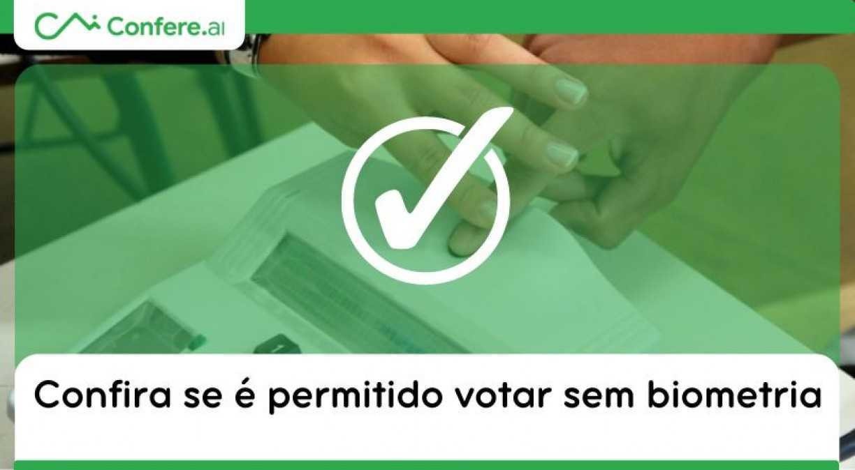 Confira se é permitido votar sem biometria