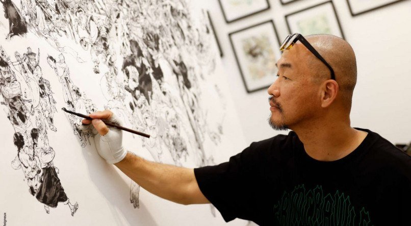  MORTE Kim Jung Gi, cartunista e ilustrador sul-coreano, morreu aos 47 anos