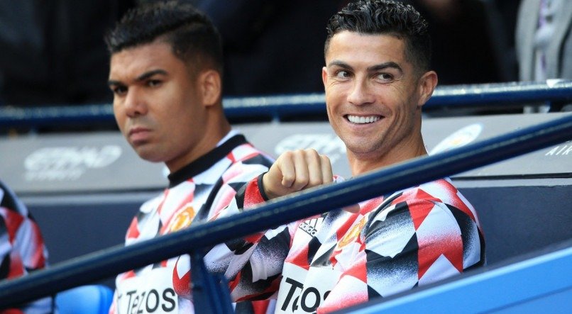 Cristiano Ronaldo e Casemiro não vem sendo aproveitados por Ten Hag no time titular do Manchester United