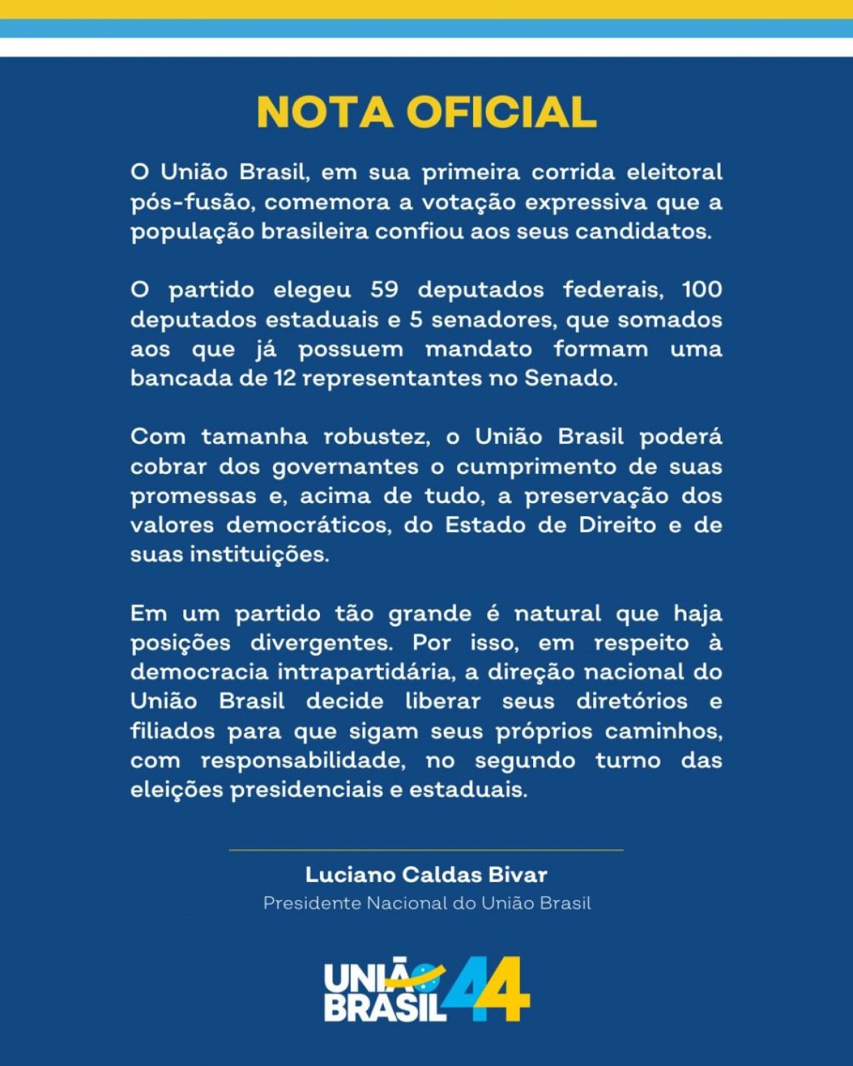 Divulgação/União Brasil