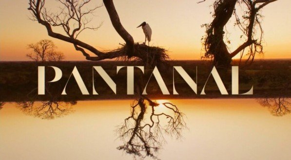 Logo da novela Pantanal.