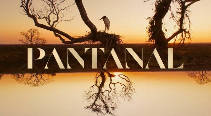 Logo da novela Pantanal.