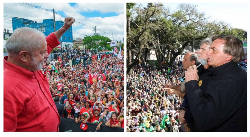 Lula e Bolsonaro est&atilde;o em forte movimenta&ccedil;&atilde;o para o segundo turno