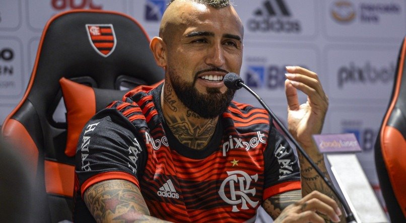 Arturo Vidal chegou ao Flamengo na temporada 2022