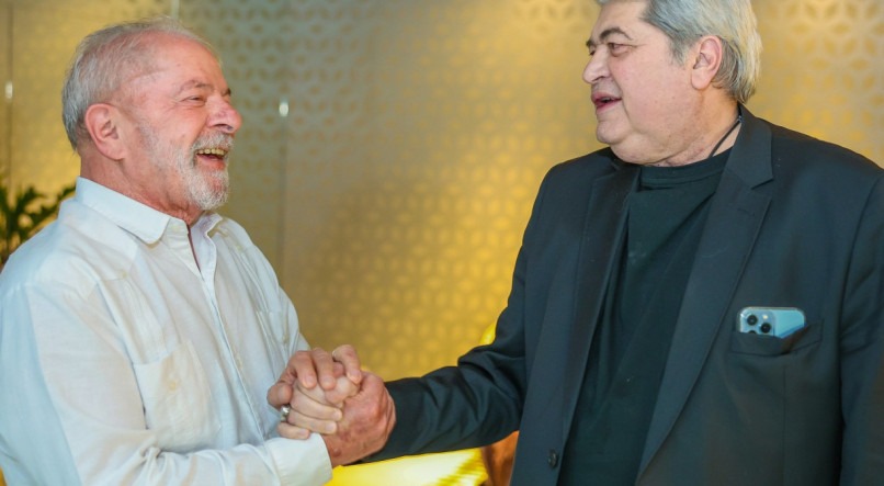  Lula encontra-se com o jornalista Jose Luiz Datena, na casa do ex-governador de São Paulo, Márcio França