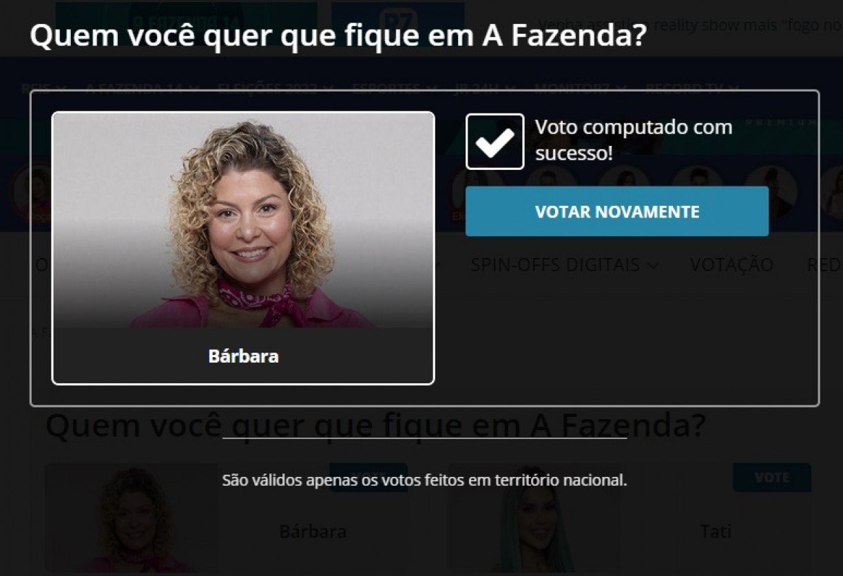 A Fazenda 2022: como votar no R7.com para salvar peão da 2ª roça