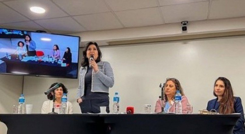 A senadora Simone Tebet participou de palestra na Fundação Getúlio Vargas (FGV)