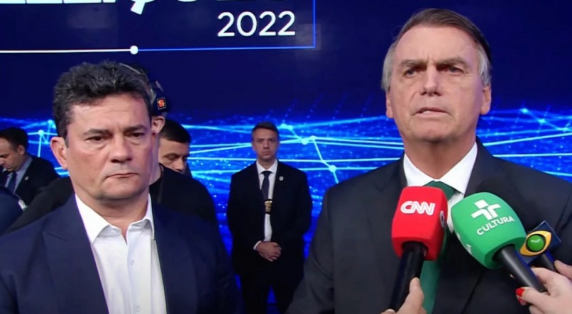 Sérgio Moro acompanhou Bolsonaro no debate da Band