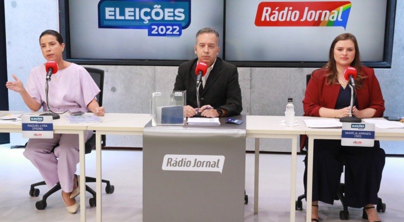 Debate entre Raquel Lyra e Mar&iacute;lia Arraes foi promovido pela R&aacute;dio Jornal, nesta quinta-feira (20)