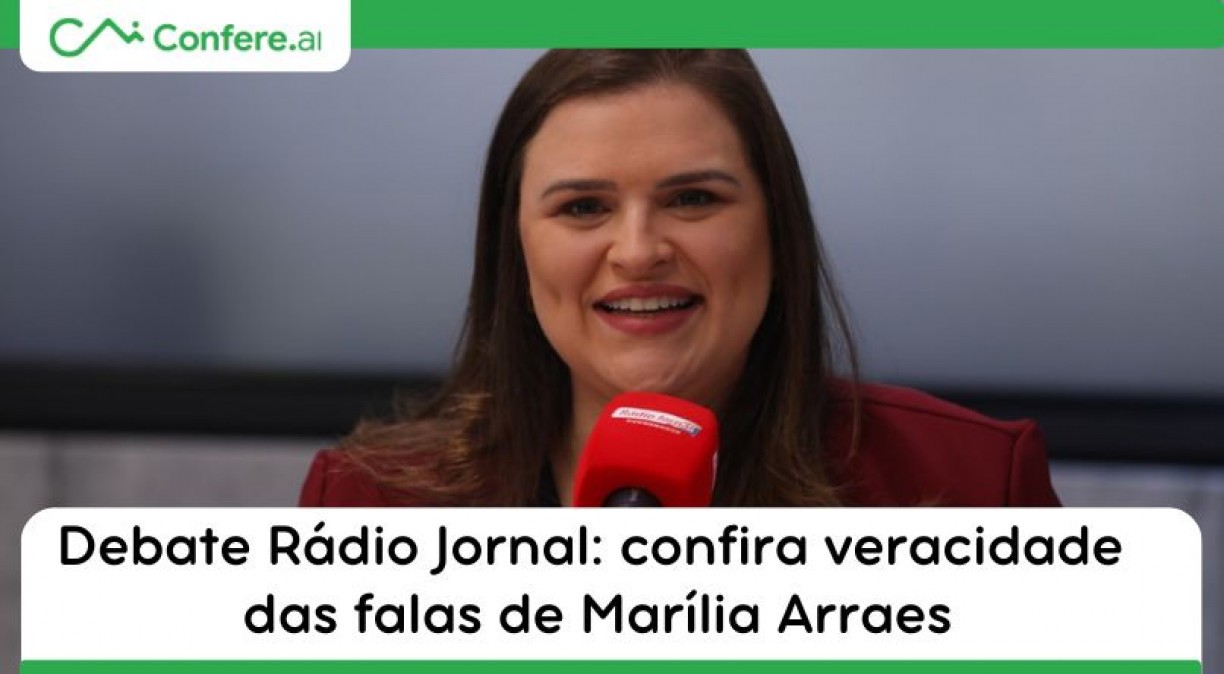 Debate Rádio Jornal: confira veracidade das falas de Marília Arraes