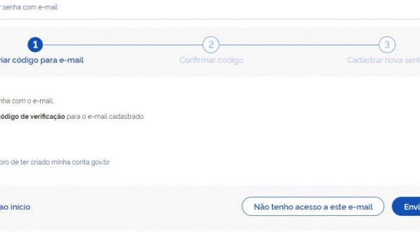 Como recuperar o acesso gov.br por e-mail