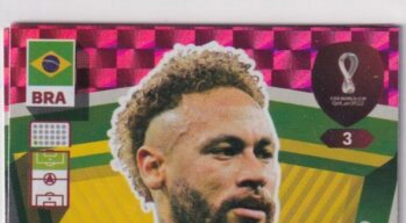 Card raro do Neymar para a Copa do Mundo 2022