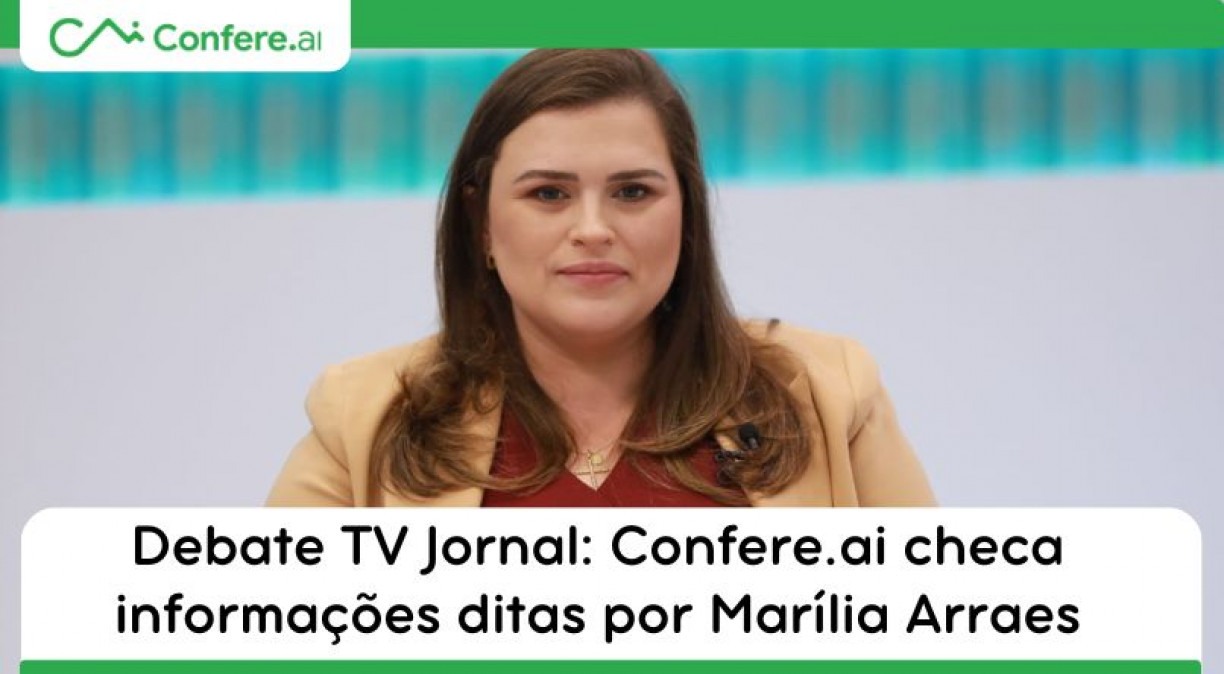 Debate TV Jornal: Confere.ai checa informações ditas por Marília Arraes