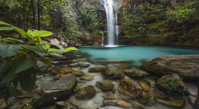 A Cachoeira de Santa Bárbara hipnotiza a todos com a sua beleza