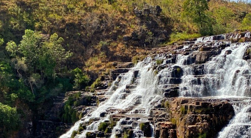 A Catarata dos Couros chama a atenção pelo tamanho e beleza