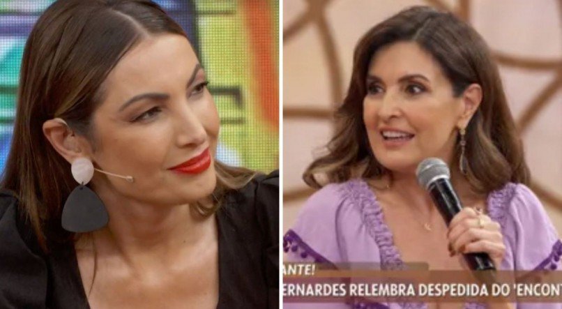 Patrícia Poeta recebeu Fátima Bernardes no Encontro