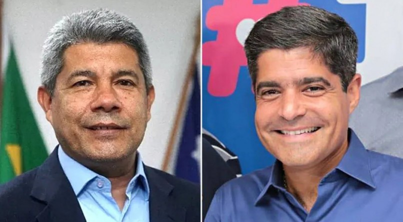 Jerônimo Rodrigues e ACM Neto, candidatos ao governo da Bahia
