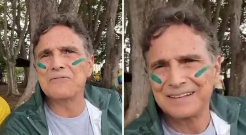 Nelson Piquet foi visto em manifesta&ccedil;&atilde;o pr&oacute;-Bolsonaro
