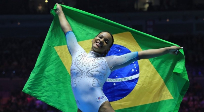 Rebeca Andrade conquistou a medalha de ouro no Mundial de Ginástica 